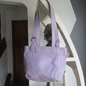 WOMENS VINTAGE COACH WAVERLY SOHO LEATHER PURSE 4157 LILAC/LAVENDER